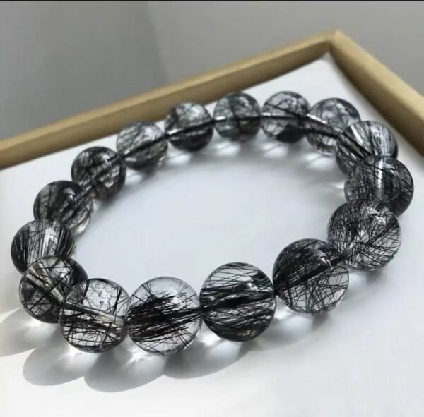 黑发晶清透顺发晶男女手链